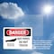 Signmission Hot Surface Sign, 7 in H x 10 in W, Plastic, Hot Pipes Do Not Touch OS-2PACK-DS-P-710-L-1362 - alternate 3